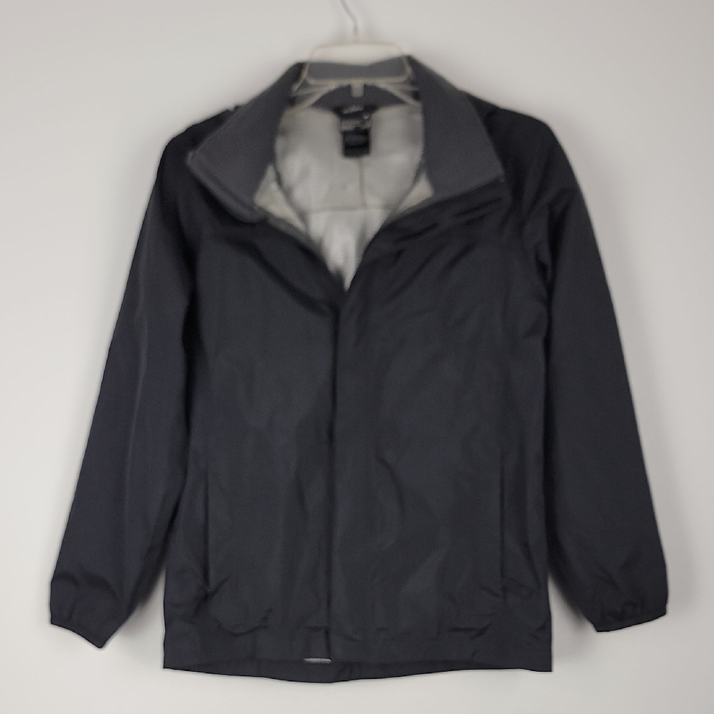 The North Face Black Windbreaker Hooded Jacket Youth L 14-16